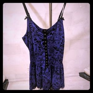 Betsey Johnson purple and black dress